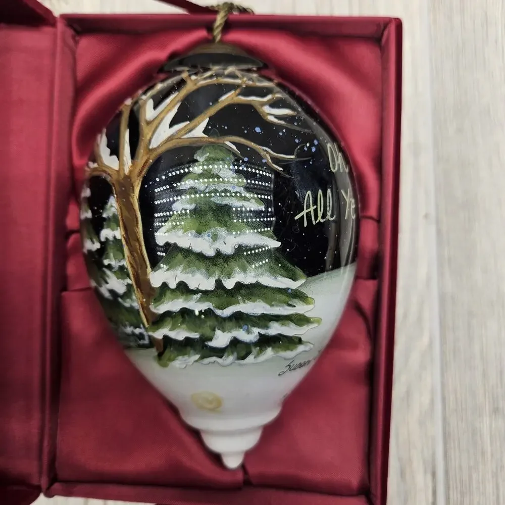 Ne'Qwa Art Oh Come All Ye Faithful Ornament by‎ Susan Winget COA & Box 7151168